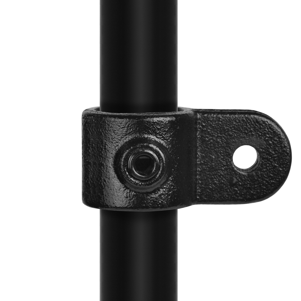Buiskoppeling Oogdeel scharnierstuk - zwart-D / 42,4 mm