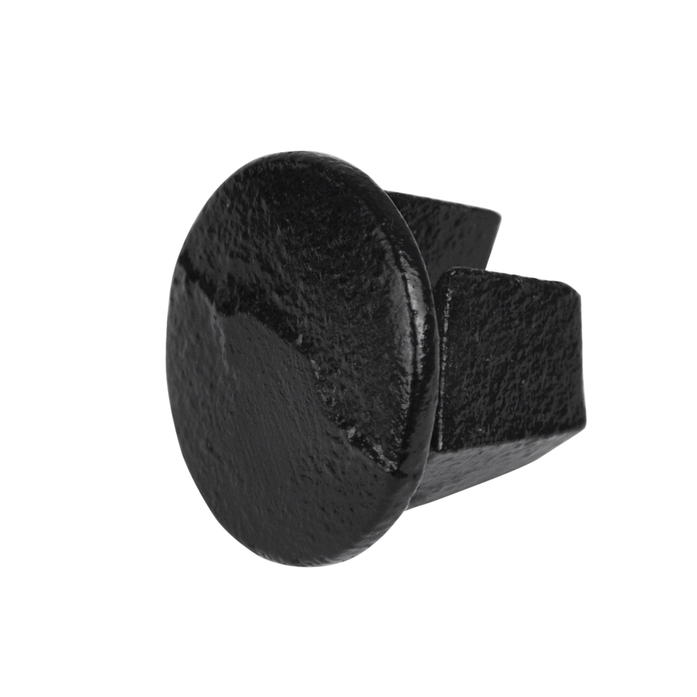 Inslagdop metaal zwart voor zwarte aluminium buizen-B / 26,9 mm