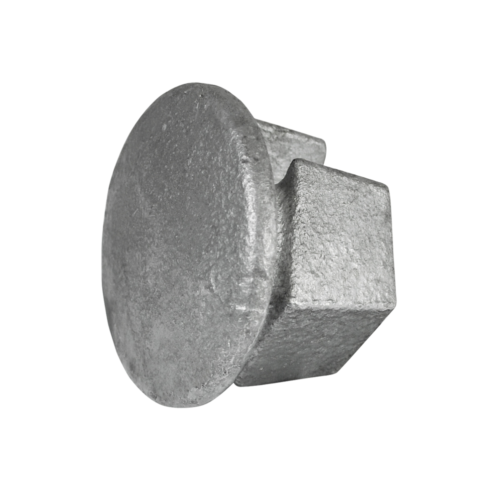 Inslagdop metaal voor zilverkleurige stalen buizen-F / 60,3 mm