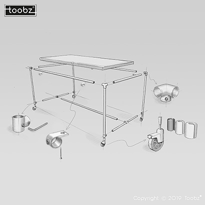 Tafel Liverpool: L / 48,3mm / zilverkleurig