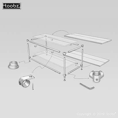 TV meubel Nottingham: S / 33,7mm / zwart